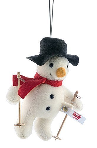 Preisvergleich Produktbild Steiff, 683091, Mr. Winter, Schneemann, Ornament, 12 cm, weiß