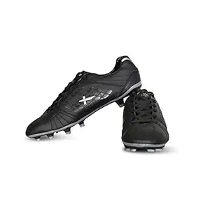 Vector X Velocity Football Shoes (Black-Silver)