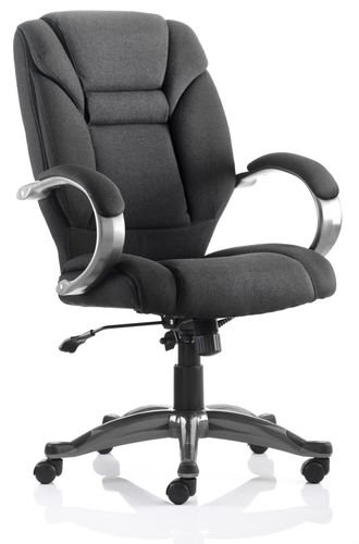 Galloway Black Fabric Executive Office Chair