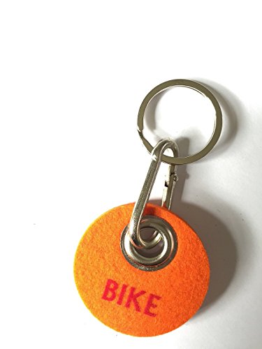 Preisvergleich Produktbild Metz Schlüßelanhänger Rondo orange "Bike" Wollfilz Anhänger