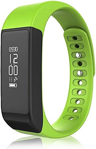 Fenyi Fitness Tracker Smart Bracelet Pedometer Sports Watch Sleep Health Monitor For Android And IOS (i5 Plus Green)
