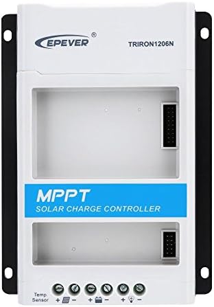 Sun YOBA 10A 12V/24V MPPT Solar Controller Solar Charge Controller,Maximum PV Input 60V TRIRON1206N