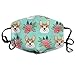 Produktbild Corgi Dog Mint Cute Corgis Flowers Florals Baby Nursery Sweet Florals Anti-dust Cotton Mouth Face Masks Reusable for Outdoor Half Face Masks