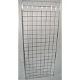 Gridwall Mesh Display Panel 2ft Wide x 5ft High Chrome Rack - Retail Shopfitting & Home Storage
