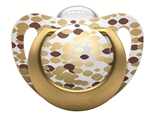 NUK Gold Limited Edition Set, First Choice Plus PA-Flasche 300ml, Genius Schnuller, Größe 0-6 Monate - 2