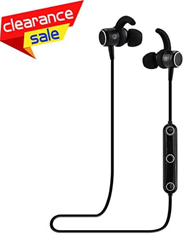 Ovos Magnetic Bluetooth Headphones Wireless Earphones Sport Sweat-proof In-Ear Headphones with Mic Voice Recognition for Bluetooth 4.1 Safe Slim-Fit Design for Running, Exercise, Gym