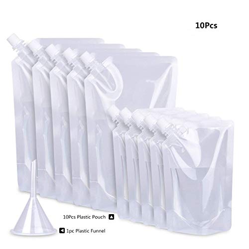 Hotgod 10Pcs(200ml and 400ml) Plastic Drinks Flasks Liquor Pouch Concealable Drinking Pouch Flasks Hotgod 10Pcs(200ml and 400ml) Plastic Drinks Flasks Liquor Pouch Concealable Drinking Pouch Flasks