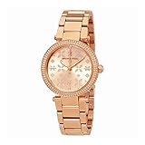Michael Kors MK6470 Mini-Damenuhr mit Rosenmotiv und ausgeschnittenem Zifferblatt