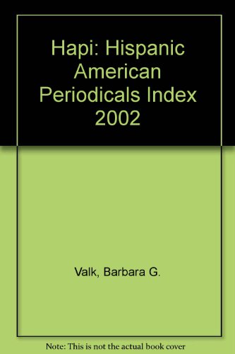 Preisvergleich Produktbild Hapi: Hispanic American Periodicals Index 2002