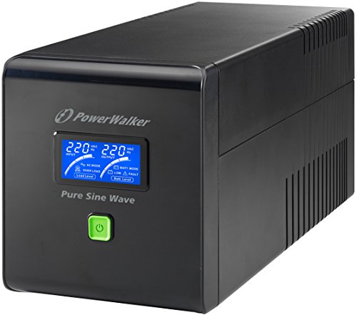 POWERWALKER VI 750 PSW Schuko 750VA 480W Line-Interactive USV Tower AVR Reine Sinuswelle LCD - 2