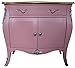 Price comparison product image Casa-Padrino Cómoda barroca rosa/marrón con un cajón y 2 puertas H. 88 cm - Hecho a mano de madera maciza Edición limitada