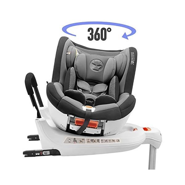Rotating Baby Car Seat 018kg, 360°, Isofix, Groups 0+/1, ECE R44/4