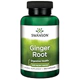 Swanson full spectrum 100 capsules – 100% natural whole ginger root for nausea, stomach pain, digestion & fat burning, 540 g.