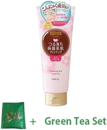 Bifesta Turuochi Cleansing Clay Gel 170g (Green Tea Set)