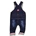 Wawoo®Unisex Baby Soft Denim Dungarees Overalls Toddlers Jeans Jumpsuits Playsuit Romper Outfits Pants Kids Infant Bodysuits Trousers Girls Boys 6 9 12 18 24 36 Months