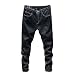 Produktbild Leoconfiance Faltbare Kopfhörer Herren Straight Leg Herren eng Anliegende Feste Thicken Denim Hose Kabellose Bluetooth Kopfhörer