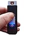 Produktbild GadgetKing TM Schwarz Torch windundurchlässiges Flamme-Zigaretten-Zigarre-Feuerzeug-Neuheit USB aufladbare Gadget Männers Eco Last Forever, Gebühren über PC oder Laptop, kein Gas oder Refil Erforderliche Elektronische Jet Turbo Schlag Flameless Coil Butanne Freie Cig Taschen Leistungsstarke Elektro Elictrical Gadget 2 Jahre erweiterte Garantie