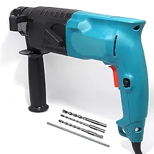 Shoppingekart Rotary Hammer Drill Machine 20MM 800W 850RPM with 3-Piece Drill Bit Free (Colours as per Availability)