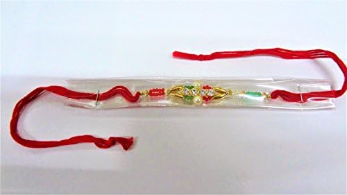 MontCherryBrand Deluxe Fancy Rakhi Bracelet Thread Raksha Bandhan Hindu Indian Festival Wrist Band (design A) - 1 Rakhi by Trendz