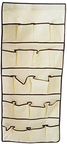 NEW 20 Pocket Over the Door Shoe Organizer Hanging Storage Made of Premium Cloth