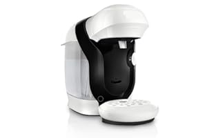 Bosch - Cafetière multi-boissons Tassimo Happy Friendly, jusqu'à 70 boissons, OneTouch, préparation individuelle, design compact, Intellibrew, crème, TAS117E