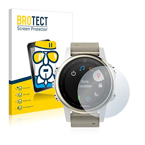 BROTECT Protector Pantalla Cristal Compatible con Garmin Fenix 5S (42 mm) Protector Pantalla Vidrio Dureza 9H AirGlass