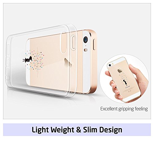 ESR iPhone SE 5 5s Funda  Suave TPU Funda Adorable Parachoques Funda Case Cover Carcasa Para iPhone 5   iPhone 5s   iPhone SE  Peque  o Diablo