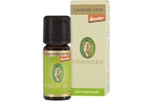 FLORA Lavanda vera Olio essenziale BIO-DEMETER 10 ml Aroma naturale per alimenti - Armonizzante, rinfrescante e purificante