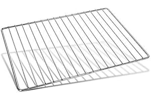 SMOKI Räuchertechnik Smoki-Parrilla Plana, Adultos Unisex, Cromado, 34x25