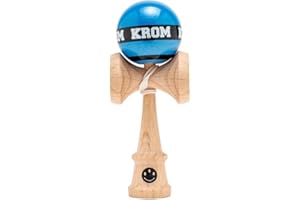 KROM Kendama MIKRO Dark Blue - Mini Kendama Made of Beech Wood - Fully Playable - Pocket Size - For Beginners & Professionals