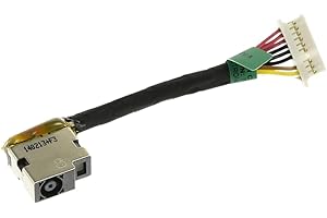 LPUK Connecteur d'alimentation CC Prise de Charge Compatible avec HP 15-AX, 15-BC, 17-AB p/n: 799751-F50, 799751-S50, 799751-T50, 799751-Y50, 858021-001,CBL00668-0050