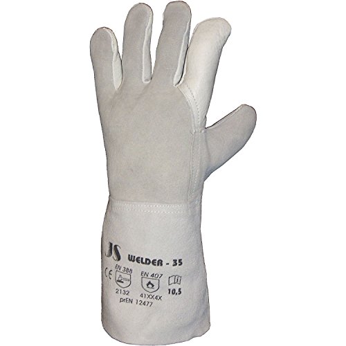 Pince à main Chaussures soudeur staffl Johann 1/Master EN388 en407 Catégorie II Taille 10,5 x 35 cm 080114