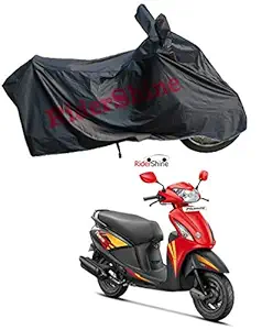 RiderShine 100% Waterproof Scooty Body Cover for Hero Pleasure Plus Black