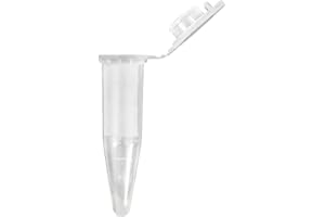 JinYu Centrifuge Tubes Bottom Tip Clear Plastic Test Tube Vials (0.5ml/30pcs)