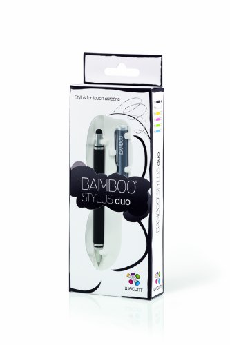 Wacom Bamboo Stylus duo CS-150E Eingabestift (für iPad, Smartphones & Tablet-PCs Kugelschreiber, Stiftspitze austauschbar) grün - 2