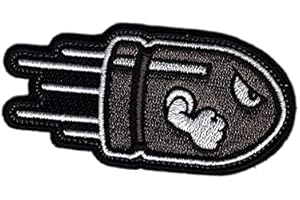 Titan One Europe - Tactical Angry Bullet Patch Proiettile Arrabbiato Toppa Motociclista Ricamata Tattica Militare