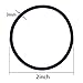 eBoot 100 Pack Hair Elastics Hair Ties Ponytail Holders Hair Bands Bulk (Black)