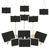 decoracion boda civil en casa Reutilizable: Mini Chalk boards Signs Set está pegado con etiquetas de pizarra. Puede usar tiza escribiendo directamente en ella y lavarla con un paño de limpieza húmedo