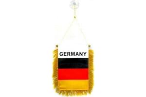 AZ FLAG - Wimpel Deutschland - 15x10 cm - Deutsche Mini Flagge 10 x 15 Cm - Auto Pennant Spezielle Auto