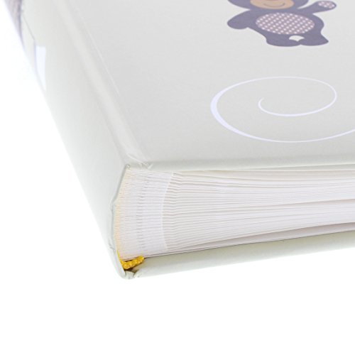 Goldbuch Taufalbum, Little Mobile, 25 x 25 cm, 60 weiße Blankoseiten mit Pergamin-Trennblättern, Kunstdruck mit UV-Lack, Beige, 24337 - 4