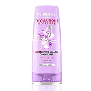 L'Oreal Paris Hyaluron Moisture 72H Moisture Sealing Conditioner | With Hyaluronic Acid | For Dry & Dehydrated Hair | Adds Shine & Bounce 180ml