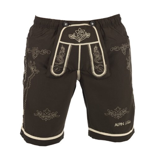 ALPIN de luxe Herren Lederhosen Badehose - 2