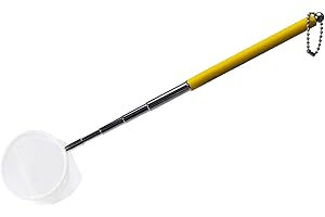 boxtech Fish Shrimp Skimming Net - Rete da pesca espandibile con manico in acciaio INOX per acquario Pond Creek