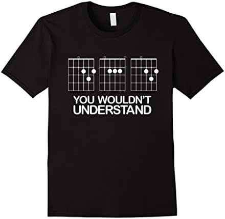 Men's F chord DAD funny guitar T-Shirt 2XL Black