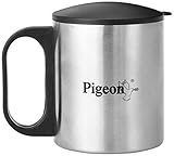 Pigeon Stainless Steel Double Coffee Mug, Set of 2, 180ml, Silver