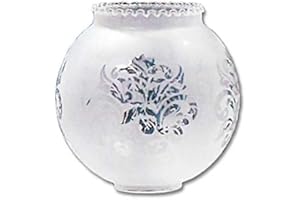 Tulipa de cristal bola mate 14cm con dos bocas LTDE 87075/14