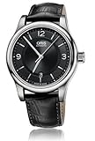 Farbe: Schwarz Oris Classic Datum Schwarz Zifferblatt Schwarz Leder Mens Watch 01 733 7594 4034-07 5 20 11 von Oris