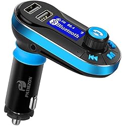 Transmisor FM Bluetooth para Coche Manos Libres Cargador USB Adaptador de Radio Reproductor MP3