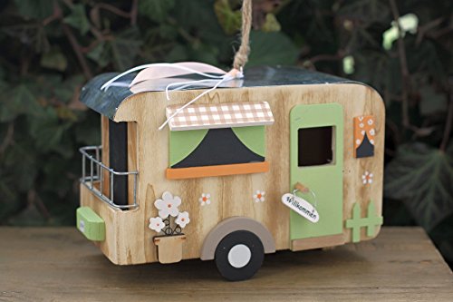 Deko Vogelhaus Wohnwagen Camper Deko- Nistkasten aus Holz
