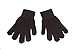 Baby toddler magic knitted gloves. Available in 6 colours; black, hot pink, navy blue, pale blue, red and winter white. (Black)